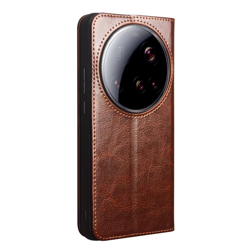 QIALINO Для Xiaomi 15 Ultra Чохол Гаманець Підставка Чохол для Телефону з Натуральної Коров'ячої Шкіри