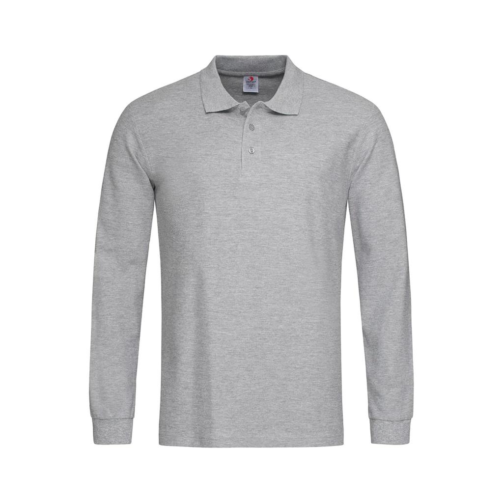 Stedman Mens Long Sleeved Cotton Polo