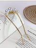French pearl hair SLIDE wedding headdress pearl hair ornament