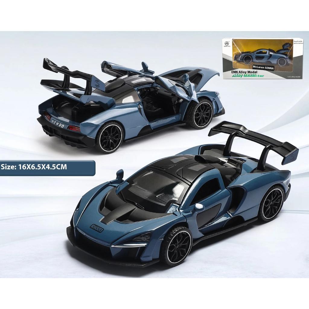 1/32 McLaren Senna Alloy Car Model Diecasts Metal Toy Vehicles Model Simulation Sound and Light Collection Kids Birthday Gifts