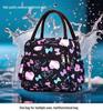 Floral Multi-Zipper Lunch Handbag: Oxford Cloth Mommy Bag with Mobile Pocket