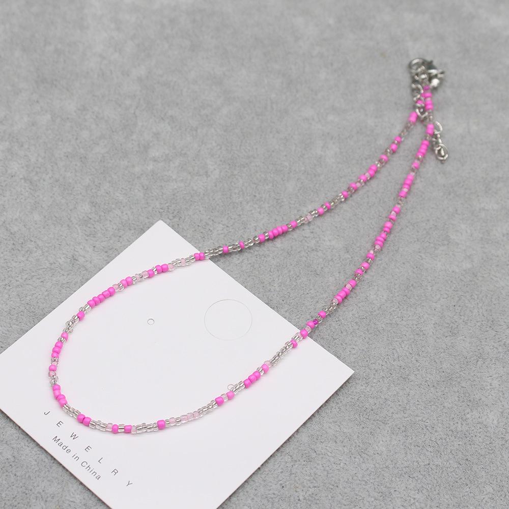 Корейский стиль, Дофаминовый цвет, Бусы, Ожерелье - Девичий Бохо, Цепочка на ключицы