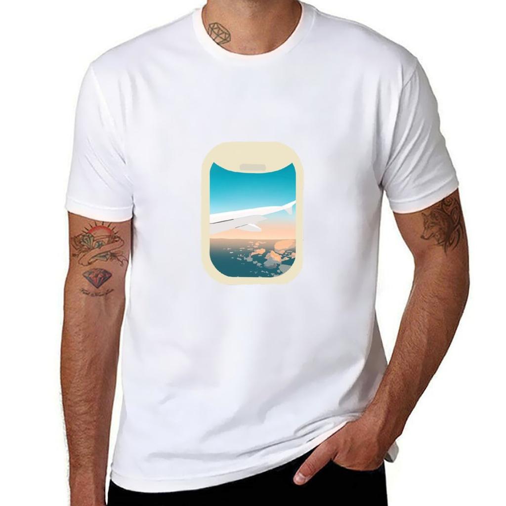 t airplane anime for window tshirt shirts T-Shirt anime man