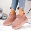 Women'S Slip-On House Shoes - Soft Plush Indoor/Outdoor Winter Boots with Non-Slip EVA Sole, Cushioned Warm Lining