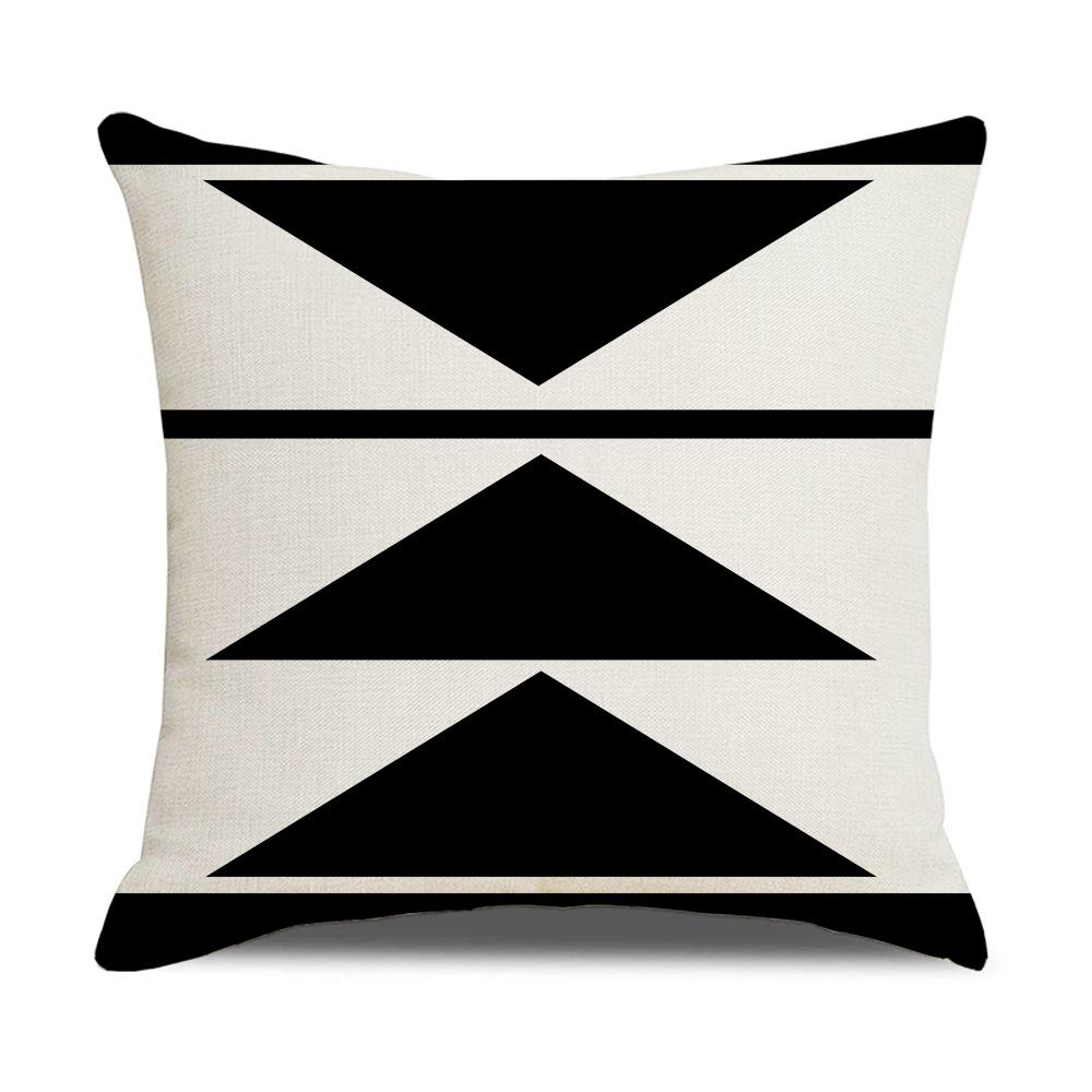 Home Furnishings Linen Cushion Covers Nordic Plaid Linen Cushion Covers Sofa Cushion Covers