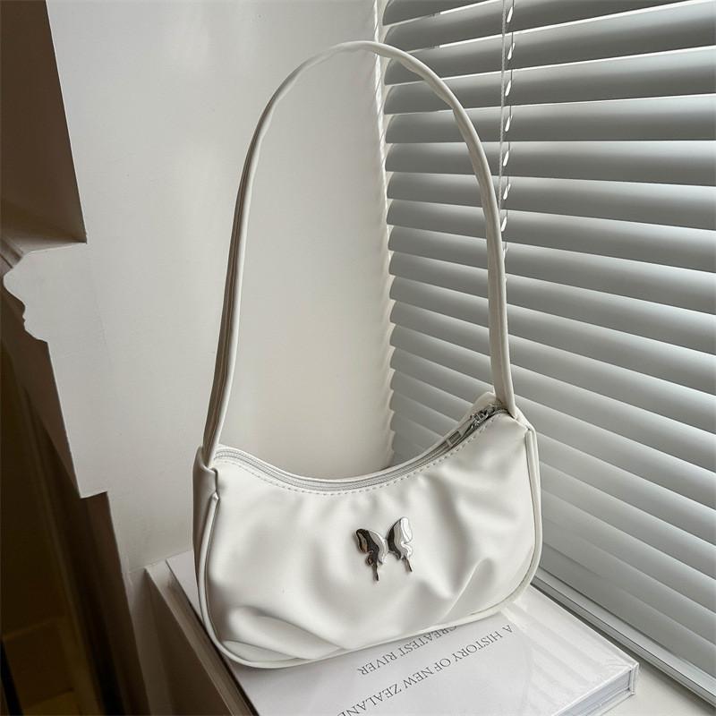 Chic Fashionable Butterfly Bow Shoulder Bag Trendy Street Style Satchel Purse For Women