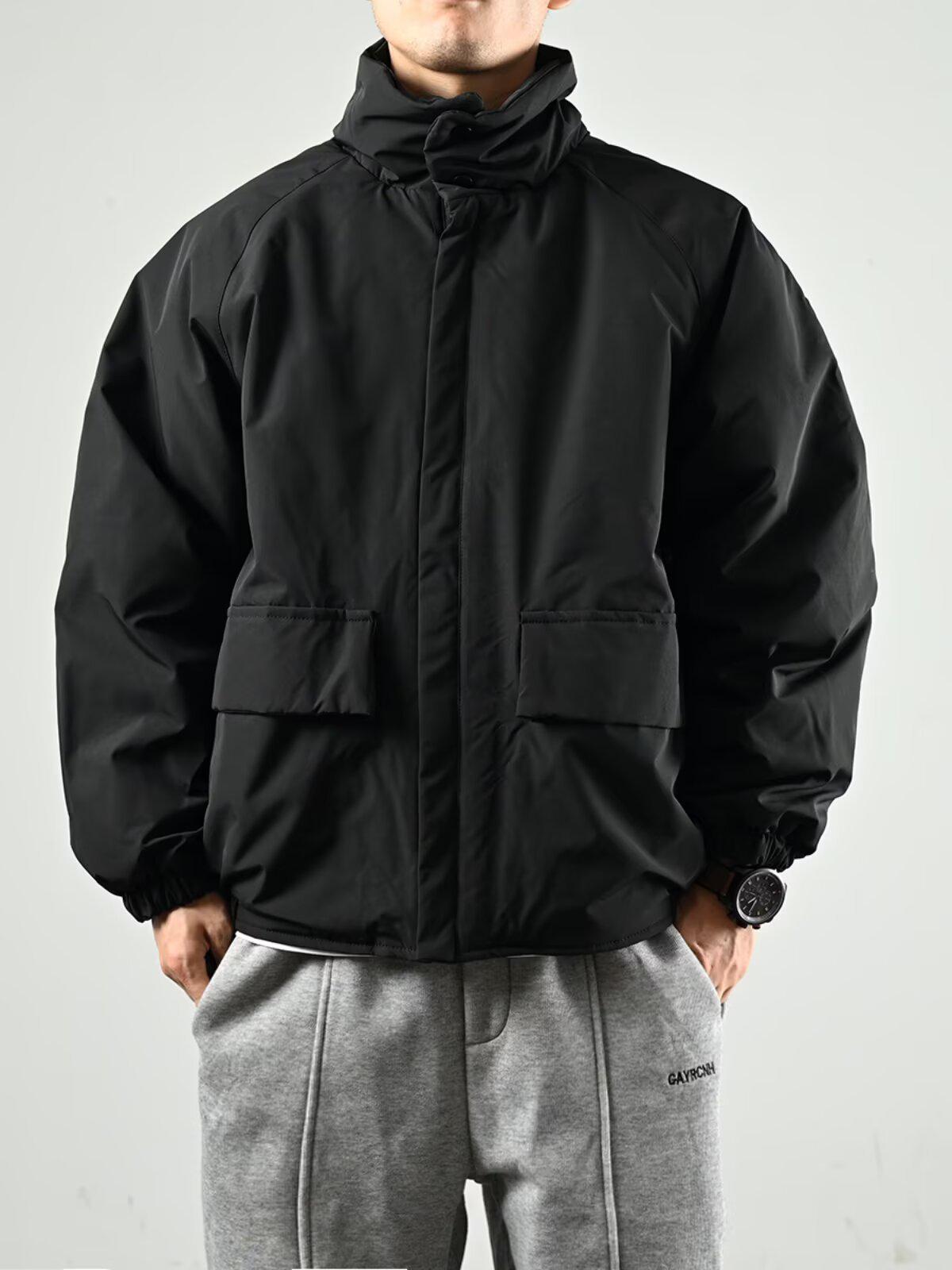 Мужская модная японская ретро хлопковая куртка с воротником-стойкой, утепленная, для зимы 2XL