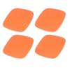 4pcs Chicken Nest Mat Washable Chicken Nesting Pads Nesting Box Pads for Laying Eggs Orange