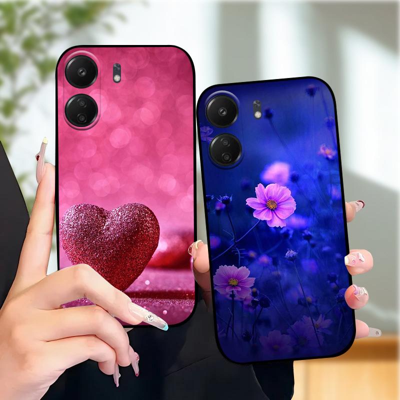 Funda Animal de Moda Para Xiaomi Redmi 13C Fundas 13 C 4G 5G Silicona Suave TPU Funda de Teléfono Cubierta Para Redmi 13R Coque Protectora