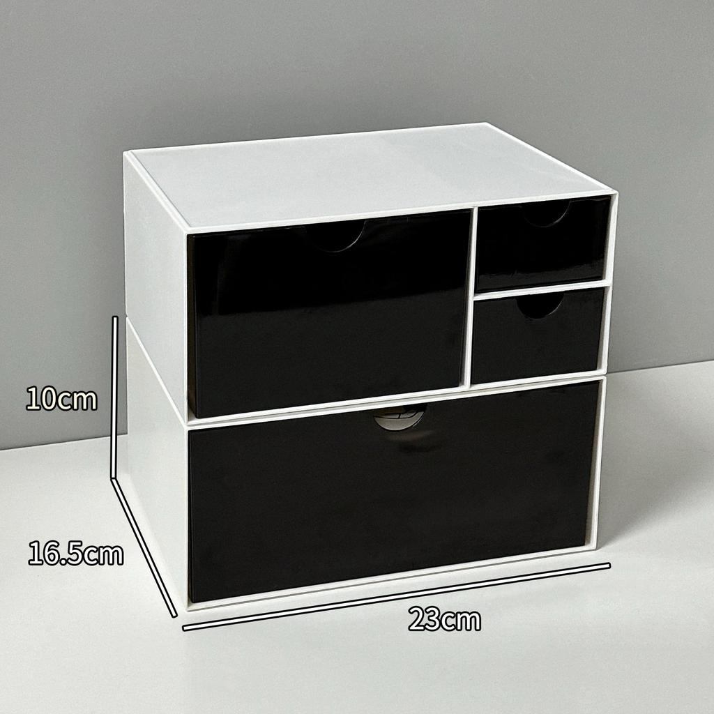Desktop Cosmetic Organizer Case Set Table Makeup Storage Box Organizer Drawer Storage Box Desk Stationery Storage Rack Plastic