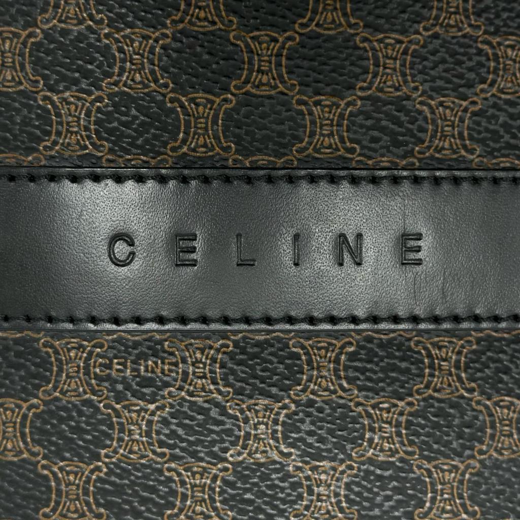 CELINE Macadam Handbag black Women used