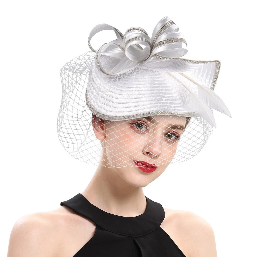 Vintage Exaggerated Hair Accessory Unique Black Headpieces Party Headwear For Fashionable Women Polyester Hairpieces