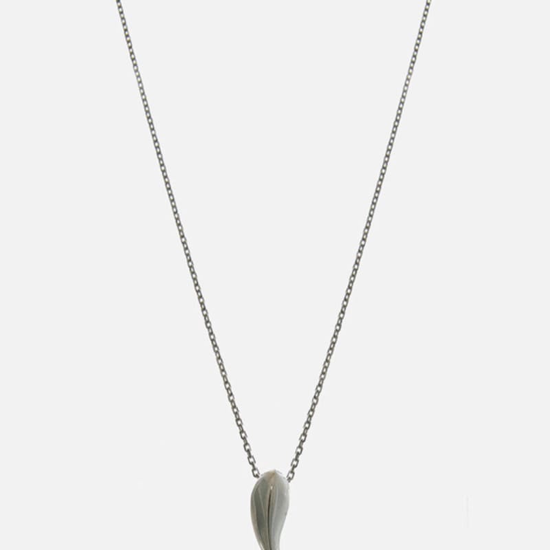 J.Lauren Orca Whale Silver Necklace N01229