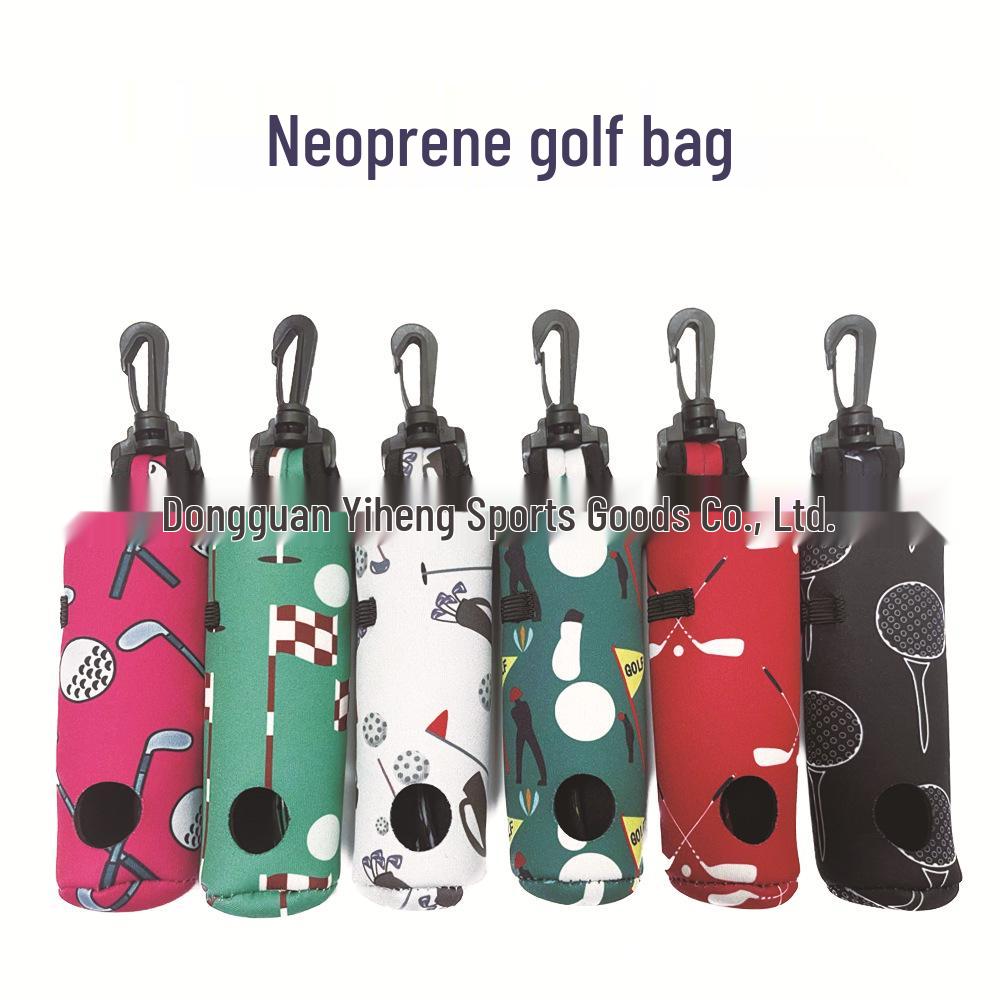 Waterproof Neoprene Golf Ball Bag Portable Storage and Protective Cover