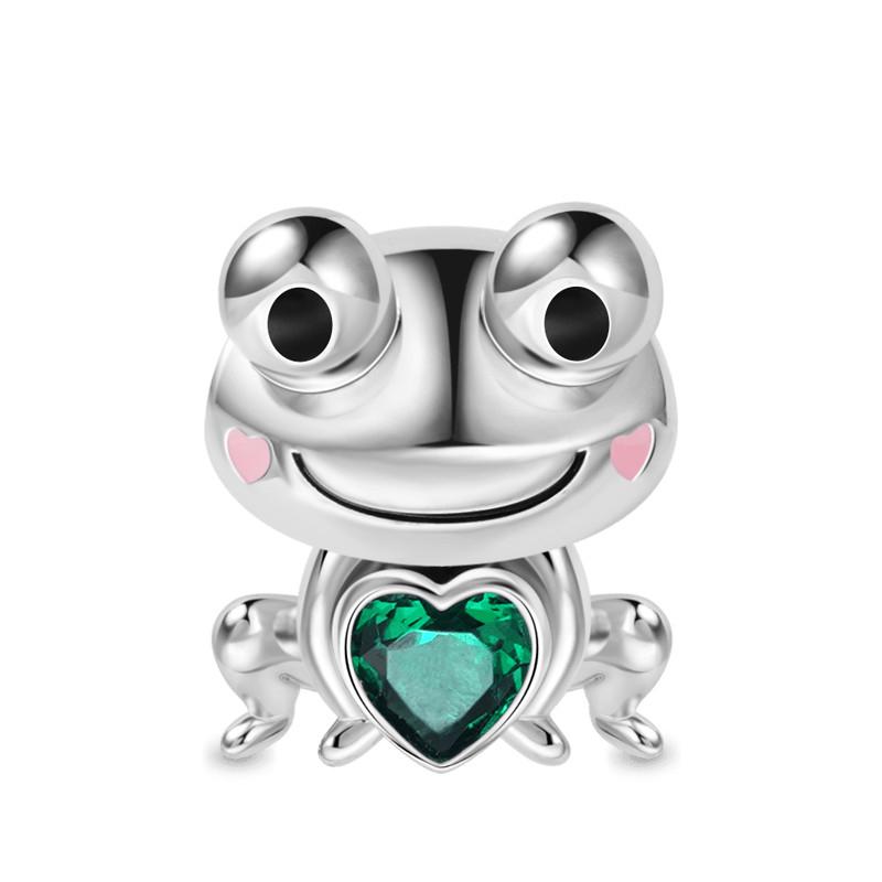 925 Silver Plated Cute Animal Charm Beads DIY Necklace Bracelet Gift Enamel Dog Panda Penguin Fashion Jewelry