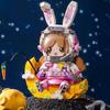 LOZ 1754 Weltraumabenteuer Kaninchen Astronaut Mädchen Mond Karotte Raumfahrer Puppe DIY Mini Blöcke Ziegel Gebäude Spielzeug für Kinder Keine Box