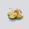 Fashionable Gem Love Butterfly Brooch, Anti-exposure Pin for Women, Metal Button To Fix Clothes, Wedding Party Gift