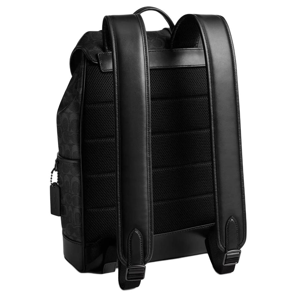Coach League 29 Drawstring Quick Closure Large Cowhide Backpack Men backpack Black CU201-OY2