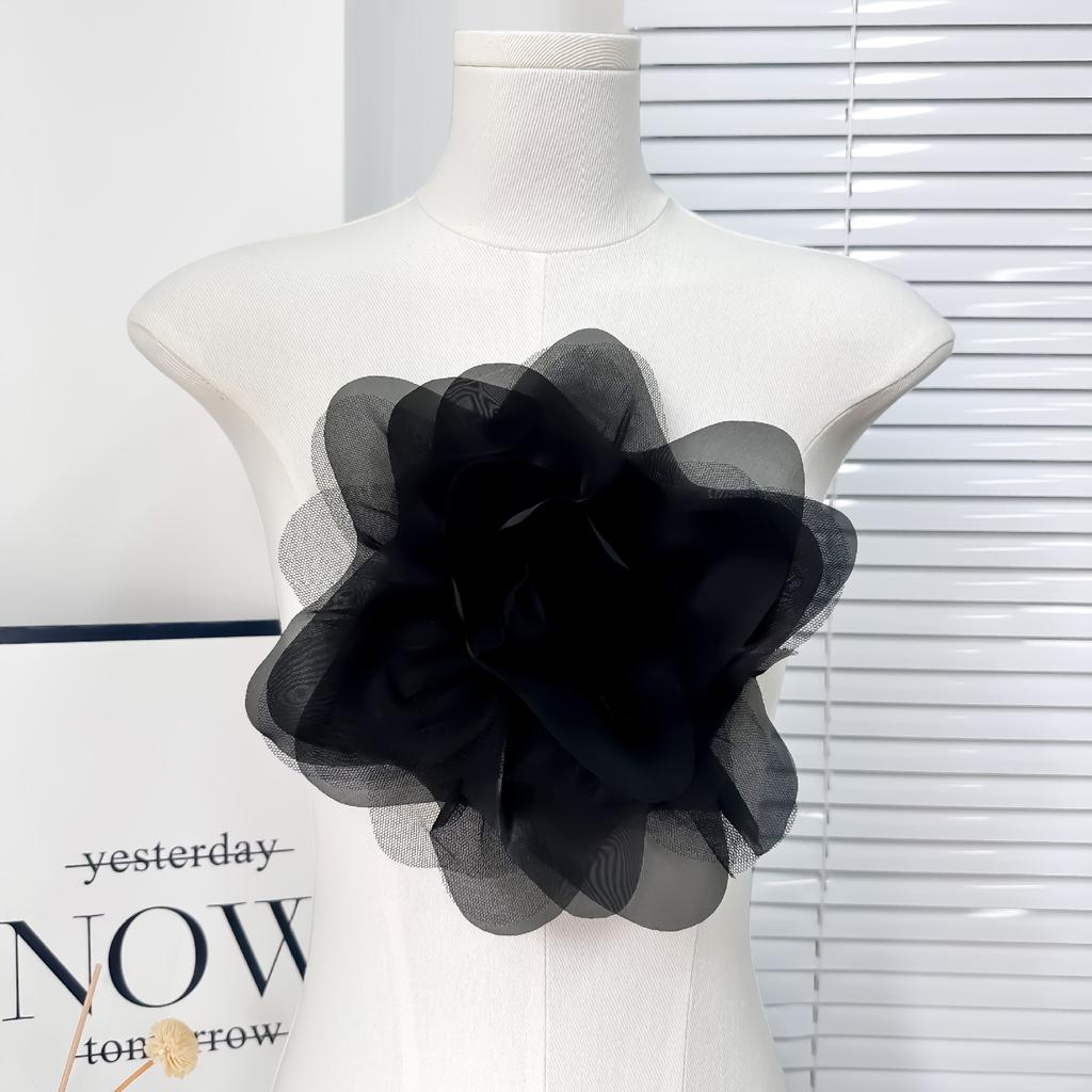 26Cm Large Chiffon Corsage Accessories, Wedding Party Dance Dress Brooch, Flower Diy Accessories