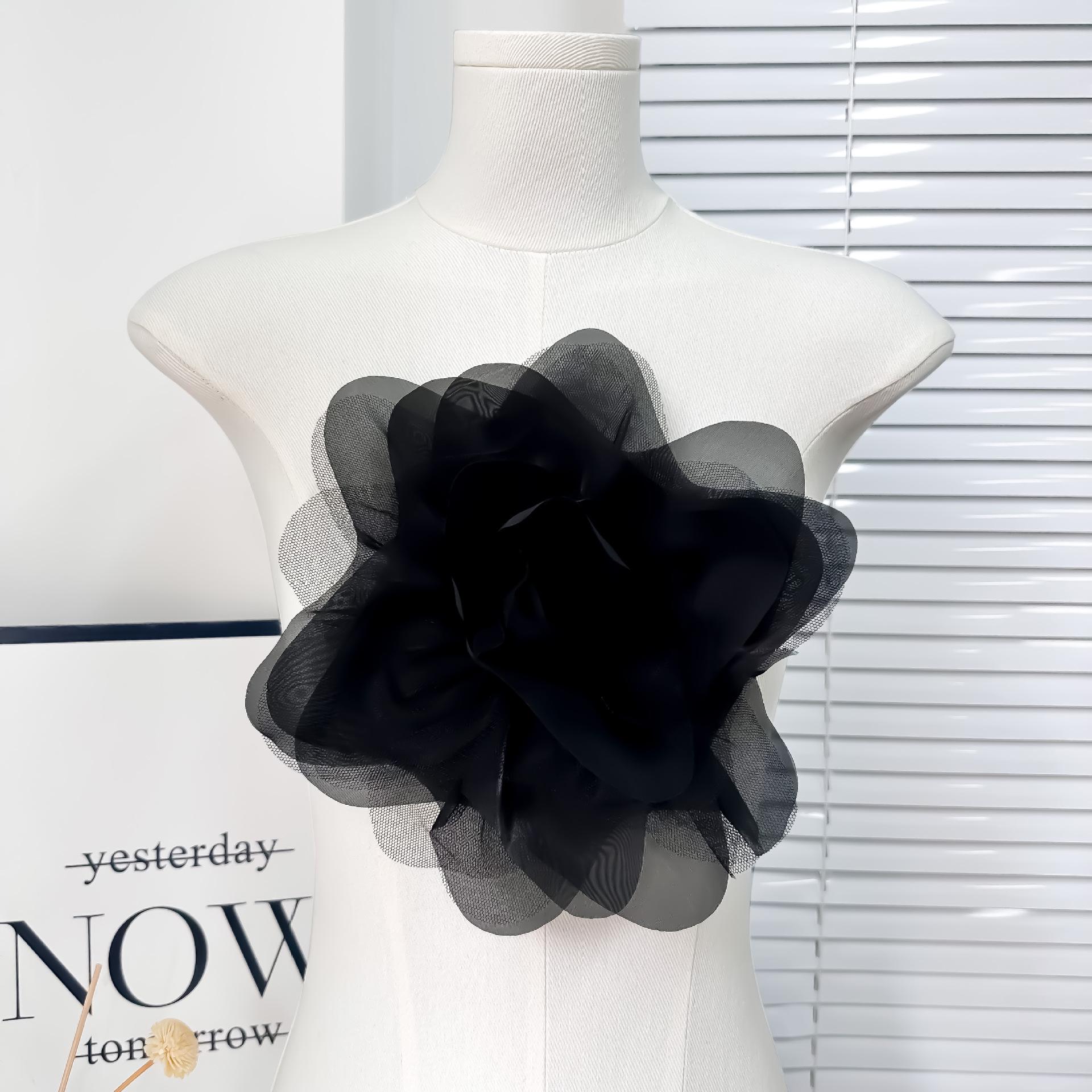 

26Cm Large Chiffon Corsage Accessories, Wedding Party Dance Dress Brooch, Flower Diy Accessories