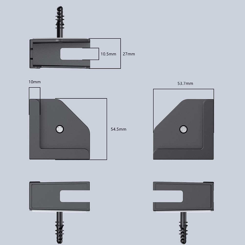 2 Conjuntos Suporte de Parede para Tablet Suporte para Telefone Suporte de Parede Pendurado Dock Organizador de Cabos Suporte para iPad/iPhone 15/Samsung/Kindle/E-Reader