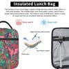Fresh Flower Wild Horse Pattern Insulated Lunch Bag for Women Office Cooler Thermal Food Box Tote Portable Lunch Boxes Container