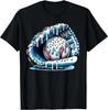 Baseball Drip Ice Cream Sprinkles Baseball Glove Gift Unisex T-Shirt