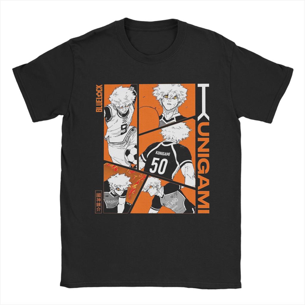 Michael Kaiser Blue Lock  Tee Shirt for Men Women Print T Shirts Manga 100% Cotton Clothes