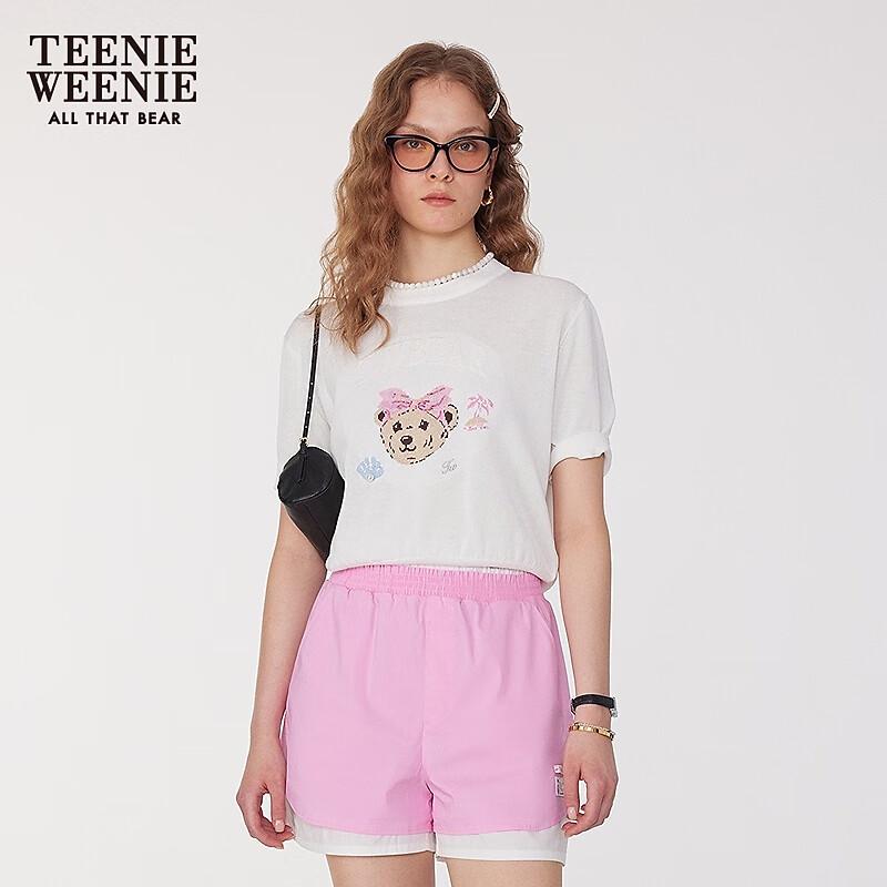 Teenie Weenie Women s Lightweight Knit Short Sleeve Sweater M