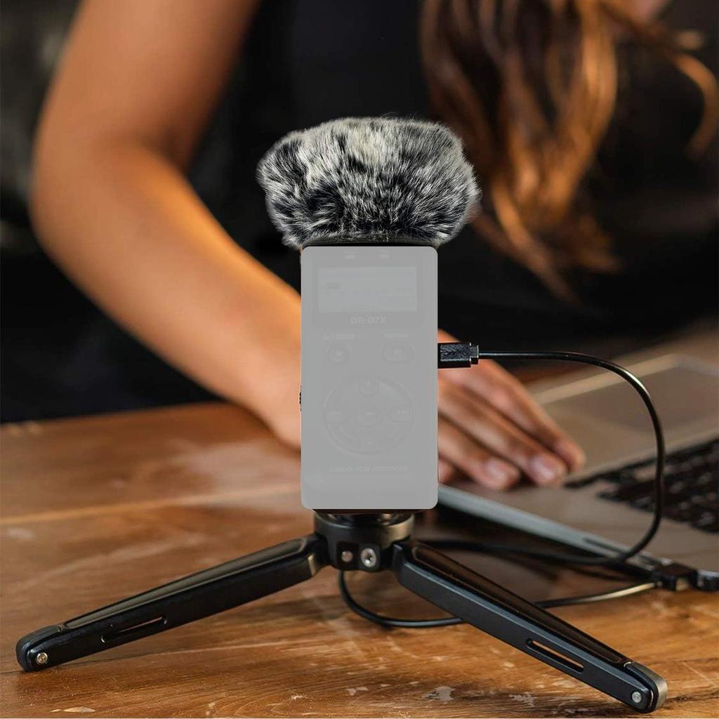 Tascam DR07X DR07MKII Windschutzmuff für tragbaren digitalen Recorder DR07X Mikrofon-Windschutz Kunstfell-Windschutz DR-07X DR-07MKII