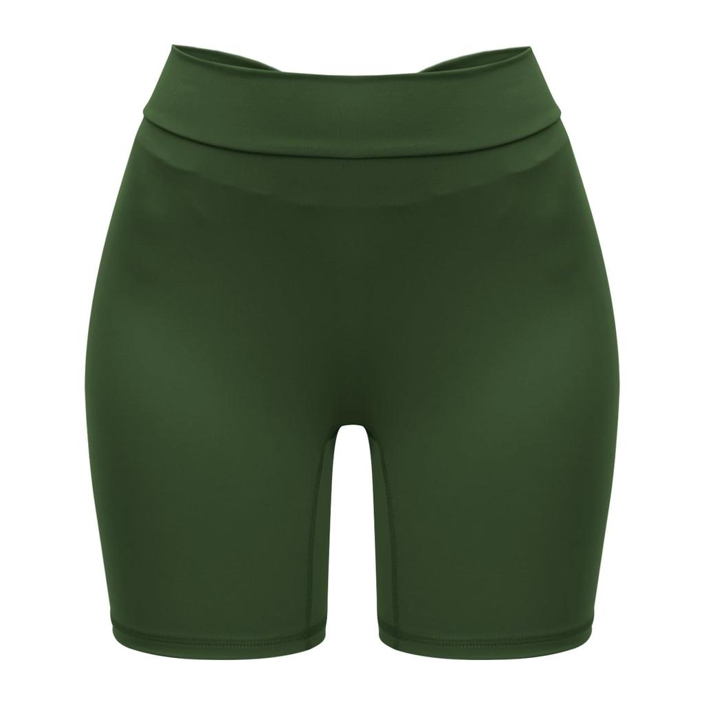 Women's High Waist Yoga Biker Workout Shorts Running Athletic Leggings