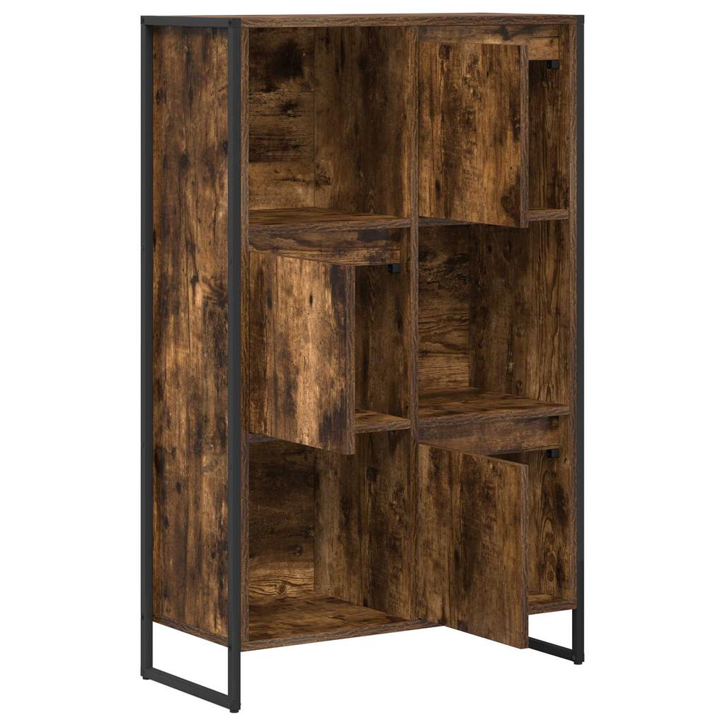 Bookshelf Smoked Oak 68 x 30 x 108.5 cm Particleboard