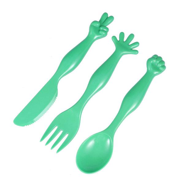 Buy 3PCS Learning Eating Utensils Cute Kid Cutlery Children Flatware