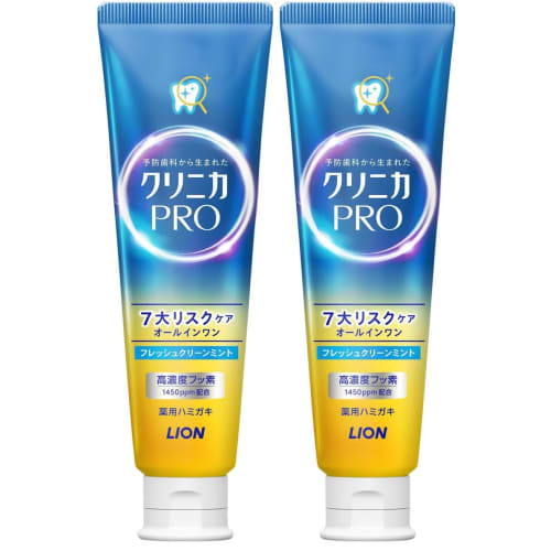 [.co.jp Exclusive] [Bulk Purchase of 2] Clinica PRO All-in-One Toothpaste, Fresh Clean Mint, 95g X 2