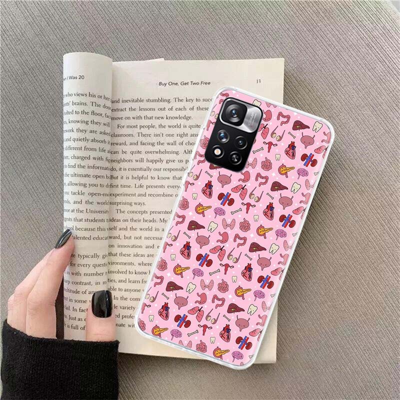 Cartoon Medicine Doctor Nurse Phone Case For Xiaomi Poco F7 Pro Mi 14 Ultra 9T 12T 11T 13 15 Pro 12 11i Clear 12X 10T 11 10 Lite