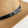 UV Protection Western Cowboy Hat Wide Brim Jazz Hat Fashion Straw Cap  Summer Travel