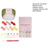 Crochet Kit for Beginners Flower Bookmarks DIY Project with 8 Rolls Extra Soft Yarn Includes Hook Stitch Marker Christmas Gifts