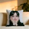 Popular Actor JJenna OOrtega Square DoubleSided printed Pillow Case Bedroom Bedside Pillow Sofa Cushion Cover