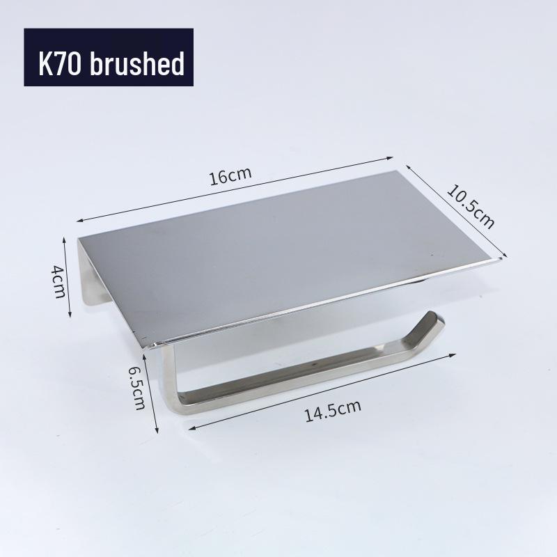 Stainless Steel 304 Punch-Free Bathroom Tissue & Phone Holder