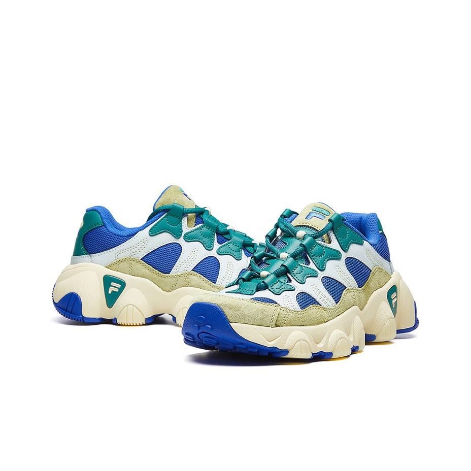 New FILA Jagger Low Top Casual Shoes Women's White Blue Green F12W011411FBC