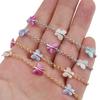 1meter Butterfly Bead Copper Chains Acrylic Bead KC Gold Color Rhodium Beaded Chains for Necklace Bracelet Jewelry Making DIY