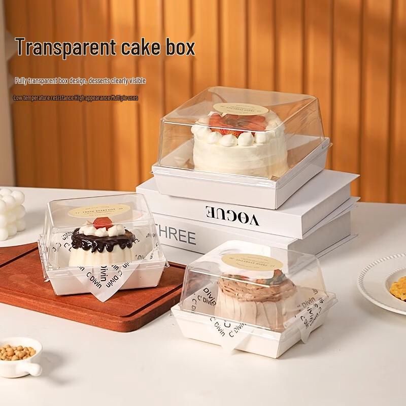 Disposable Kraft-Style Cake & Dessert Boxes