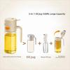 500ml Oil Bottle Practical Seasoning Bottles Ergonomic Design Sprayable Convenient Button-operated Lid Safe 1PC