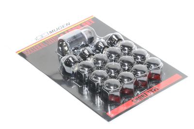 MUGEN Wheel Nut Lock Set Short for & (Tapered Type) (Black) 4-Lug Vehicles, 08181-XXB K1S0-BL