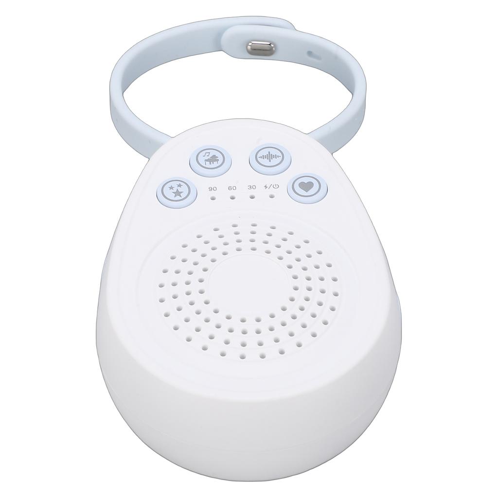 White Noise Machine for Baby Sleep with 20 Soothing Tracks, 4 Sound Types, Portable Sleep Aid for Infants, Rechargeable Battery, 30Celsius60Celsius90m
