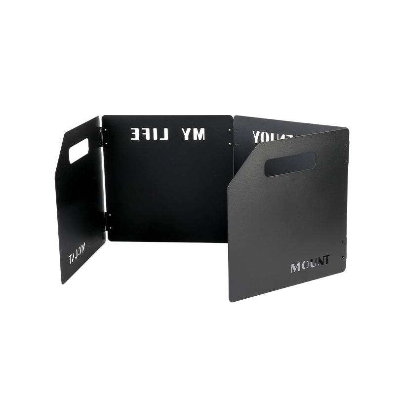 Thickened Folding Windshield for Outdoor Gas Stove Burners