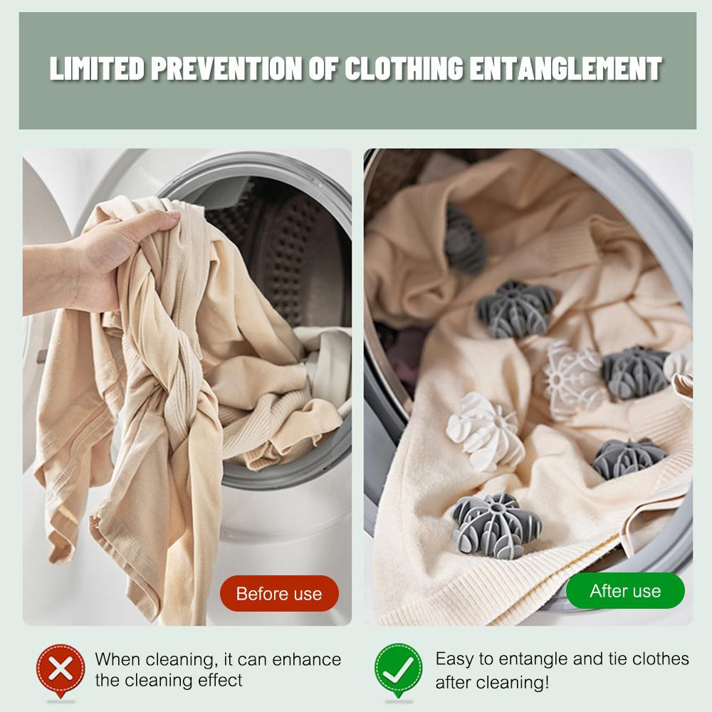 Silicone Magic Laundry Balls Clothes Stain Removal Anti-tangle Laundry Ball  Reusable Clothes Hair Remover Catcher Cleaning Tool