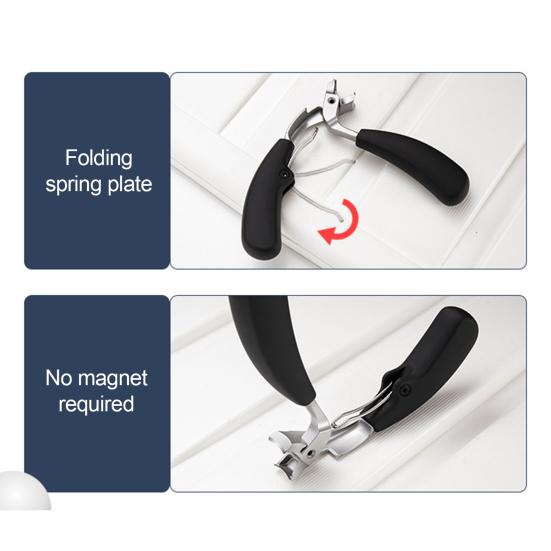 Nail Clippers for Thick Nails Heavy Duty Toenail Clippers with Collection Box Wide Wide Jaw Opening Fingernail Clipper for Seniors