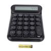 Luocute Mechanical Switch Auto Sleep Desktop Large LCD Display Black Calculator, 24-Key Calculator,