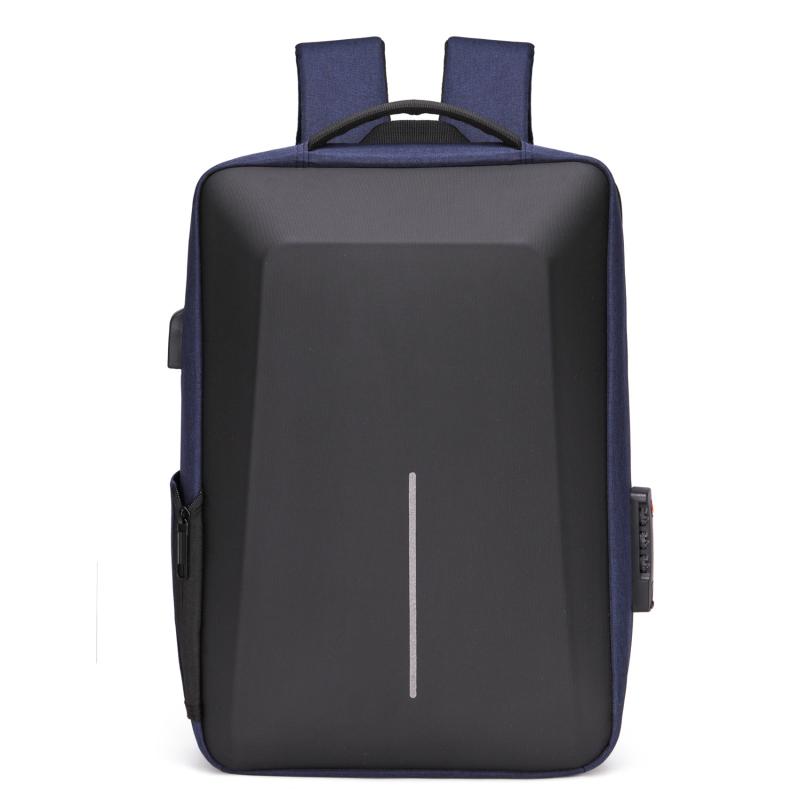 Men'S Casual Hard Shell Backpack Anti-Theft Backpack High Capacity Travel Usb Charging Bag Fasion Business Computer Bag For Male